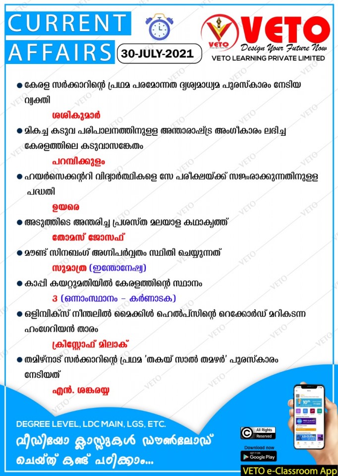 CURRENT AFFAIRS